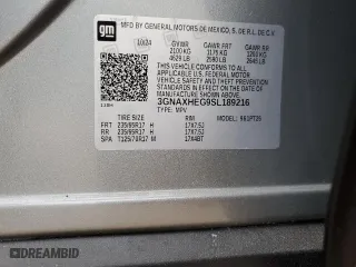 2025 Chevrolet Equinox FWD LT with VIN 3GNAXHEG9SL189216, listed as a Copart auction lot 42201215 with 2,981 mi miles and Salvage Title. Bid and sale history available at carsss.com. Image 12.