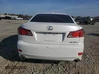 2013 Lexus IS 250 with VIN JTHBF5C27D5185429, listed as a Copart auction lot 43960165 with 153,616 mi miles and Salvage Title. Bid and sale history available at DreamBid. Image 6.