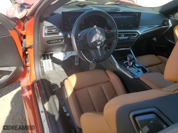 2024 BMW M2 with VIN 3MF13DM00R8D86349, listed as a Copart auction lot 51227764 with 7,114 mi miles and Salvage Title. Bid and sale history available at carsss.com. Image 8.