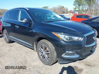 2018 Infiniti QX60 with VIN 5N1DL0MM1JC532827, listed as a IAAI auction lot 41853843 with 144,527 mi miles. Bid and sale history available at carsss.com. Image 1.