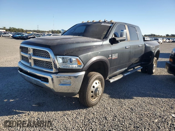 2013 Ram 3500 Laramie with VIN 3C63RRML1DG604435, listed as a Copart auction lot 76452564 with 144,808 mi miles and Salvage Title. Bid and sale history available at carsss.com. Image 2.