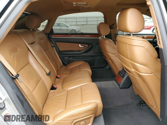 2004 Audi A8 L with VIN WAUML44E74N005627, listed as a Copart auction lot 84340834 with 139,575 mi miles and Clean Title. Bid and sale history available at carsss.com. Image 10.