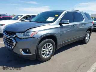 2018 Chevrolet Traverse LT Cloth with VIN 1GNERGKW1JJ170280, listed as a IAAI auction lot 42021923 with 111,742 mi miles. Bid and sale history available at carsss.com. Image 2.