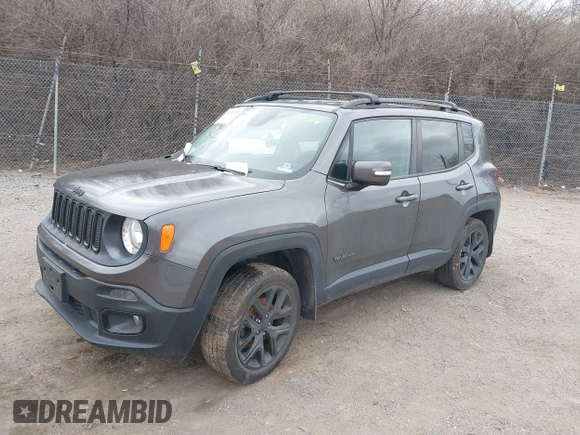 2017 Jeep Renegade Latitude z VIN ZACCJBBB6HPG17767, wystawiony jako IAAI lot #41631303 z przebiegiem 56 312 mil mil oraz . Historia ofert i sprzedaży dostępna na DreamBid. Obrazek 16.