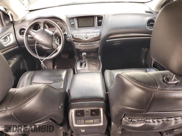 2013 Infiniti JX35 with VIN 5N1AL0MN1DC330988, listed as a Copart auction lot 43611794 with 191,060 mi miles and Salvage Title. Bid and sale history available at carsss.com. Image 8.
