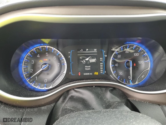 2017 Chrysler Pacifica Touring-L with VIN 2C4RC1BG9HR687995, listed as a Copart auction lot 52012815 with 64,609 mi miles and Salvage Title. Bid and sale history available at carsss.com. Image 9.