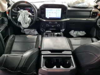 2021 Ford F-150 Raptor with VIN 1FTFW1RG9MFC63220, listed as a Copart auction lot 55026964 with 47,900 mi miles and Salvage Title. Bid and sale history available at carsss.com. Image 8.