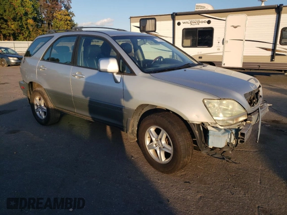 2002 Lexus RX 300 with VIN JTJGF10U420148495, listed as a Copart auction lot 77759494 with 0 mi miles and Salvage Title. Bid and sale history available at carsss.com. Image 4.