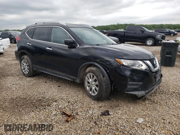 2017 Nissan Rogue S with VIN KNMAT2MV7HP559996, listed as a Copart auction lot 53954934 with 116,806 mi miles and Salvage Title. Bid and sale history available at carsss.com. Image 4.