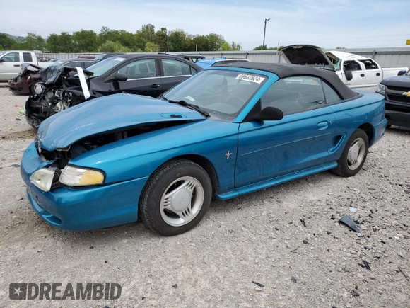 1994 Ford Mustang with VIN 1FALP4446RF132080, listed as a Copart auction lot 69632624 with 187,458 mi miles and Salvage title. Bid and sale history available at DreamBid. Image 1.