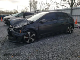 2017 Volkswagen Golf GTI S with VIN 3VW4T7AU6HM049213, listed as a Copart auction lot 45089035 with 0 mi miles and Salvage Title. Bid and sale history available at carsss.com. Image 1.