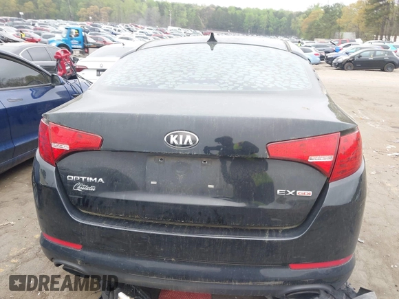 2013 Kia Optima EX with VIN 5XXGN4A78DG154186, listed as a IAAI auction lot 41911184 with 195,666 mi miles. Bid and sale history available at carsss.com. Image 16.