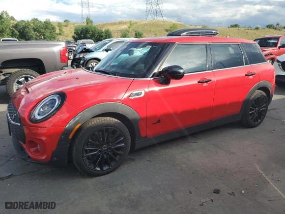 2023 MINI Clubman Cooper S with VIN WMWXJ1C09P2U02088, listed as a Copart auction lot 66857684 with 2,767 mi miles and Salvage Title. Bid and sale history available at carsss.com. Image 1.