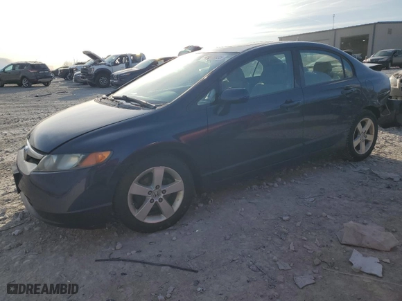 2008 Honda Civic Sdn EX with VIN 1HGFA16828L090354, listed as a Copart auction lot 48579935 with 0 mi miles and Salvage Title. Bid and sale history available at carsss.com. Image 1.