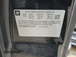 2013 Chevrolet Impala LT with VIN 2G1WB5E31D1121949, listed as a Copart auction lot 47863325 with 96,626 mi miles and Salvage Title. Bid and sale history available at DreamBid. Image 12.