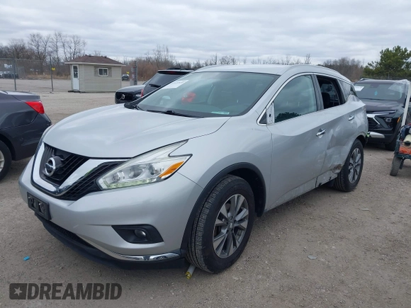 2016 Nissan Murano S with VIN 5N1AZ2MH8GN169195, listed as a IAAI auction lot 41971810 with 124,929 mi miles. Bid and sale history available at carsss.com. Image 21.