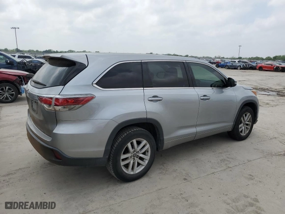 2016 Toyota Highlander LE with VIN 5TDZARFHXGS021175, listed as a Copart auction lot 51584205 with 106,508 mi miles and Salvage Title. Bid and sale history available at carsss.com. Image 3.