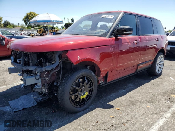 2017 Land Rover Range Rover с VIN SALGV5FE4HA338497, выставлен на аукционе Copart как лот 61456025 с пробегом 33 530 миль миль и Списание • Salvage title. История ставок и продаж доступна на DreamBid. Изображение 1.