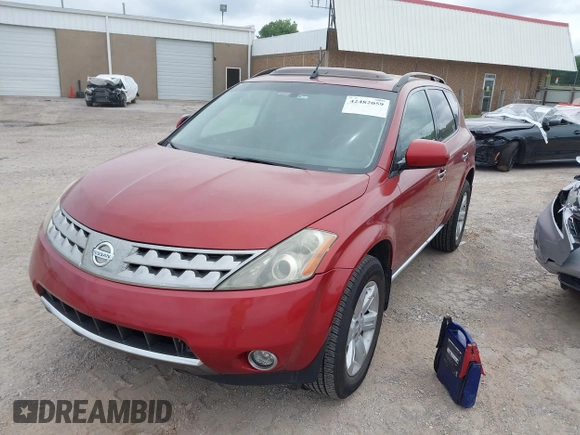 2006 Nissan Murano S with VIN JN8AZ08W26W549826, listed as a IAAI auction lot 42482059 with 270,805 mi miles and . Bid and sale history available at DreamBid. Image 6.