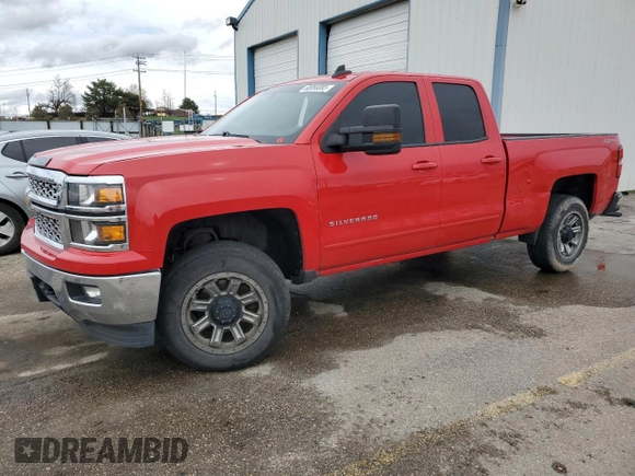 2015 Chevrolet Silverado 1500 LT with VIN 1GCVKREC1FZ260855, listed as a Copart auction lot 50956085 with 155,403 mi miles and Salvage Title. Bid and sale history available at carsss.com. Image 1.