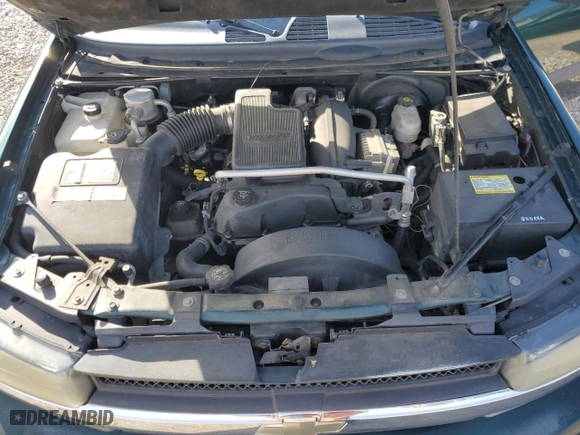 2005 Chevrolet TrailBlazer LS with VIN 1GNET16S356185474, listed as a Copart auction lot 43398405 with 0 mi miles and Salvage Title. Bid and sale history available at carsss.com. Image 13.