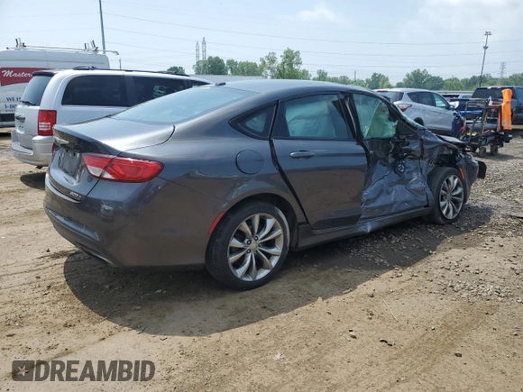 2015 Chrysler 200 S with VIN 1C3CCCBB8FN759936, listed as a Copart auction lot 62585775 with 116,487 mi miles and Clean title. Bid and sale history available at DreamBid. Image 3.