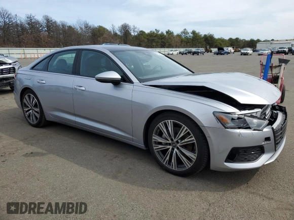 2023 Audi A6 Premium with VIN WAUD3BF23PN070003, listed as a Copart auction lot 51086685 with 16,508 mi miles and Salvage Title. Bid and sale history available at DreamBid. Image 4.