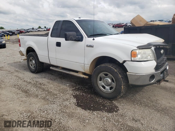 2007 Ford F-150 XL with VIN 1FTRF14V97KB65061, listed as a Copart auction lot 56280705 with 310,029 mi miles and Salvage title. Bid and sale history available at DreamBid. Image 4.