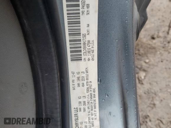 2008 Chrysler Sebring LX with VIN 1C3LC45K08N171565, listed as a Copart auction lot 72325664 with 109,032 mi miles and Salvage Title. Bid and sale history available at carsss.com. Image 14.