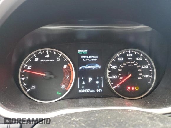 2022 Mitsubishi Eclipse Cross SE with VIN JA4ATWAA7NZ063051, listed as a Copart auction lot 57411205 with 84,937 mi miles and Salvage title. Bid and sale history available at DreamBid. Image 9.