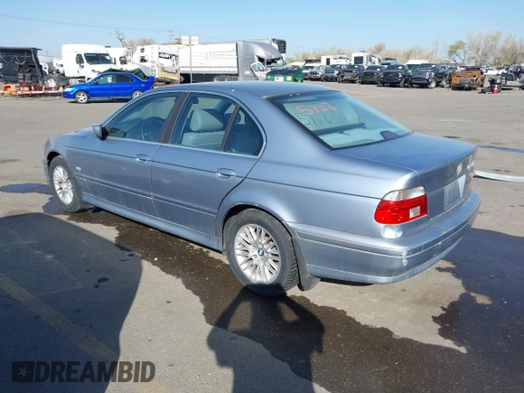 2003 BMW 5 Series 530i with VIN WBADT53483CE94499, listed as a IAAI auction lot 41957118 with 1 mi miles. Bid and sale history available at carsss.com. Image 3.