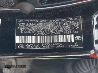 2010 Toyota Prius II z VIN JTDKN3DU0A1273413, wystawiony jako IAAI lot #42371830 z przebiegiem 141 623 mil mil oraz . Historia ofert i sprzedaży dostępna na DreamBid. Obrazek 9.
