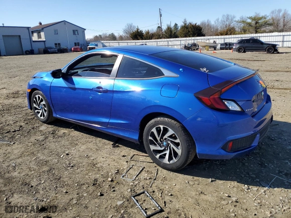 2018 Honda Civic Coupe LX-P with VIN 2HGFC4B04JH301679, listed as a Copart auction lot 48202635 with 156,005 mi miles and Salvage Title. Bid and sale history available at carsss.com. Image 2.