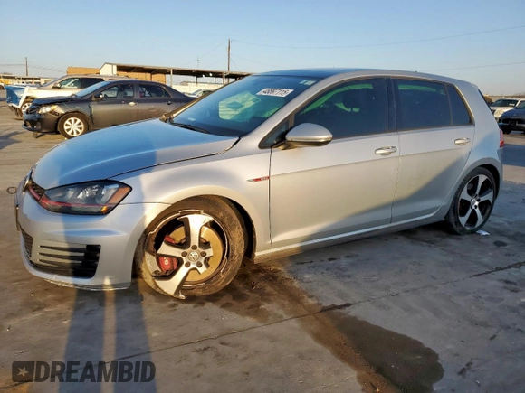 2017 Volkswagen Golf GTI S with VIN 3VW447AU6HM051900, listed as a Copart auction lot 48897115 with 80,022 mi miles and Salvage Title. Bid and sale history available at carsss.com. Image 1.