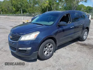 2017 Chevrolet Traverse LS with VIN 1GNKRFED0HJ187041, listed as a IAAI auction lot 42045451 with 164,681 mi miles and . Bid and sale history available at DreamBid. Image 2.