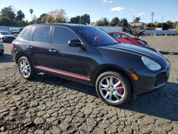 2006 Porsche Cayenne Turbo with VIN WP1AC29P56LA92462, listed as a Copart auction lot 81167684 with 106,465 mi miles and Clean title. Bid and sale history available at DreamBid. Image 4.