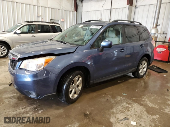 2014 Subaru Forester Premium with VIN JF2SJAEC5EH476592, listed as a Copart auction lot 60880355 with 77,899 mi miles and Salvage title. Bid and sale history available at DreamBid. Image 1.