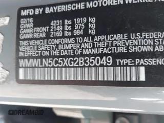 2016 MINI Clubman z VIN WMWLN5C5XG2B35049, wystawiony jako IAAI lot #42219495 z przebiegiem 142 731 mil mil oraz . Historia ofert i sprzedaży dostępna na DreamBid. Obrazek 9.