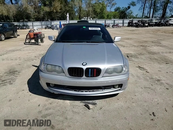 2001 BMW 3 Series 325Ci with VIN WBABS33401JY54613, listed as a Copart auction lot 49058085 with 0 mi miles and Non Repairable. Bid and sale history available at carsss.com. Image 10.