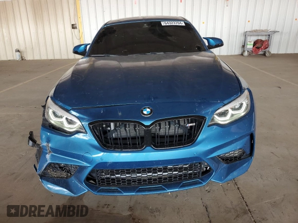 2019 BMW M2 Competition with VIN WBS2U7C51KVB09212, listed as a Copart auction lot 64323704 with 30,743 mi miles and Salvage Title. Bid and sale history available at carsss.com. Image 5.