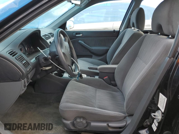 2004 Honda Civic LX with VIN 2HGES16584H519888, listed as a Copart auction lot 49333265 with 166,286 mi miles and Salvage Title. Bid and sale history available at DreamBid. Image 7.