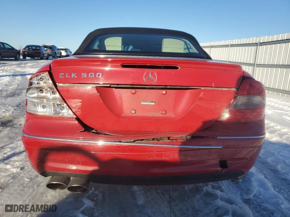 2006 Mercedes-Benz CLK-Class 5.0L with VIN WDBTK75G46T065994, listed as a Copart auction lot 87598525 with 65,703 mi miles and Salvage Title. Bid and sale history available at carsss.com. Image 6.
