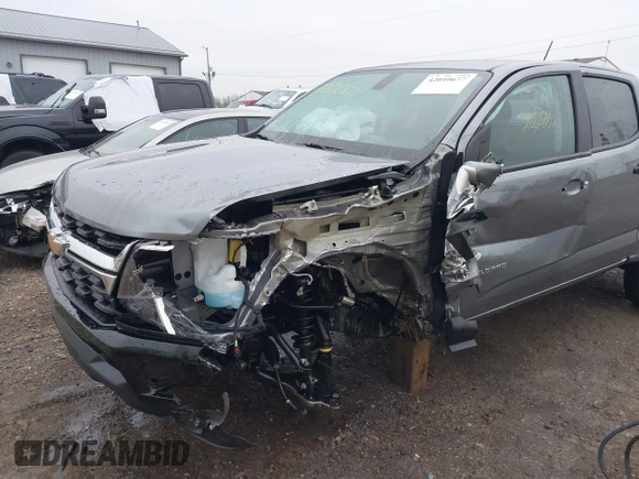 2021 Chevrolet Colorado 2WD Work Truck with VIN 1GCGSBEA6M1278097, listed as a IAAI auction lot 42010677 with 20,288 mi miles and . Bid and sale history available at DreamBid. Image 6.