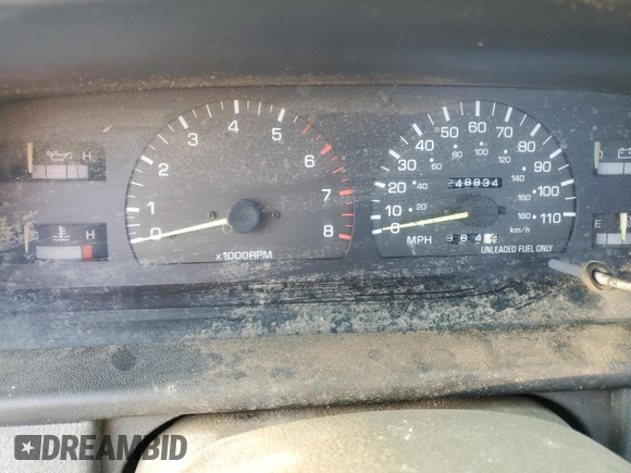1995 Toyota T100 z VIN JT4VD21E7S0004632, wystawiony jako Copart lot #79314784 z przebiegiem 248 834 mil mil oraz Tytuł czysty. Historia ofert i sprzedaży dostępna na DreamBid. Obrazek 9.