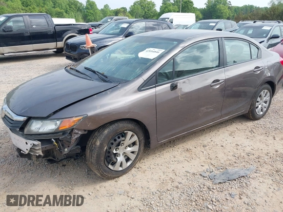 2012 Honda Civic LX with VIN 2HGFB2F57CH528266, listed as a IAAI auction lot 42094846 with 120,244 mi miles and . Bid and sale history available at DreamBid. Image 2.