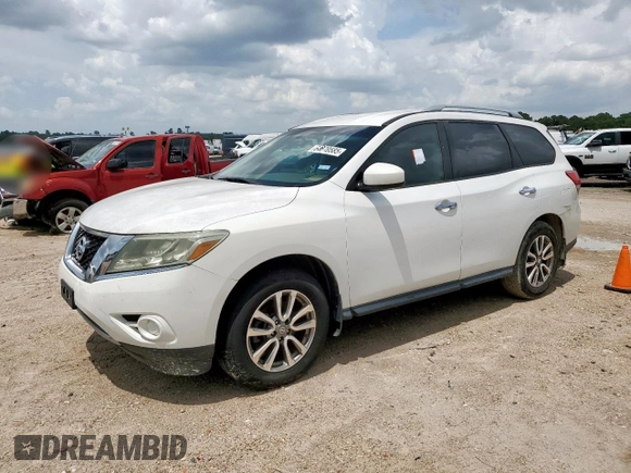 2013 Nissan Pathfinder SV with VIN 5N1AR2MNXDC642138, listed as a Copart auction lot 64879585 with 129,817 mi miles and Clean title. Bid and sale history available at DreamBid. Image 1.