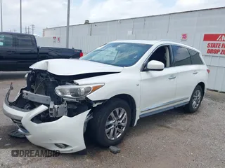 2014 Infiniti QX60 with VIN 5N1AL0MM8EC519291, listed as a IAAI auction lot 39510962 with 109,429 mi miles and . Bid and sale history available at DreamBid. Image 16.