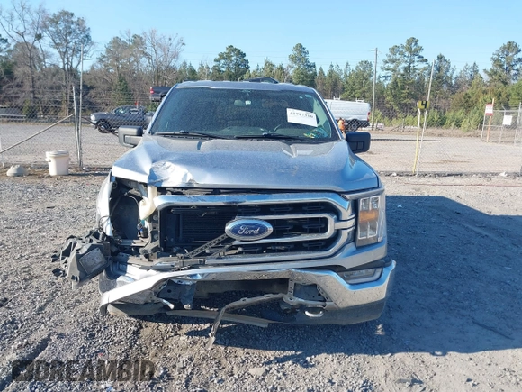 2021 Ford F-150 XL with VIN 1FTFW1E58MFA73753, listed as a IAAI auction lot 41707310 with 138,450 mi miles. Bid and sale history available at carsss.com. Image 12.