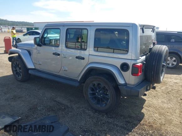 2018 Jeep Wrangler Unlimited Sahara z VIN 1C4HJXEG2JW124882, wystawiony jako IAAI lot #42437816 z przebiegiem Nie podano mil oraz . Historia ofert i sprzedaży dostępna na DreamBid. Obrazek 3.