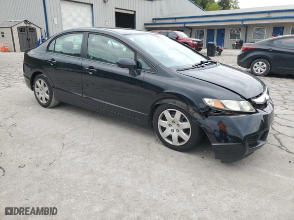 2009 Honda Civic Sdn LX with VIN 19XFA16559E050347, listed as a Copart auction lot 72923904 with 125,600 mi miles and Salvage Title. Bid and sale history available at carsss.com. Image 4.